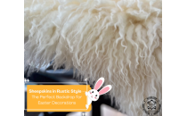 Saueskinn i rustikk stil – det perfekte bakteppet for påskepynt